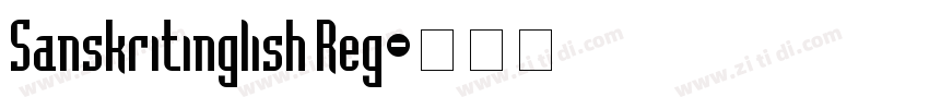 Sanskritinglish Reg字体转换
